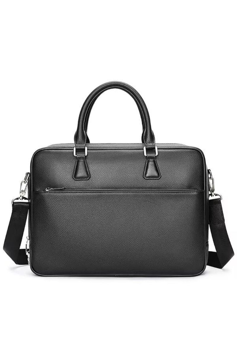 Bolsa Ombro Masculina Couro Elite Executiva - Preto