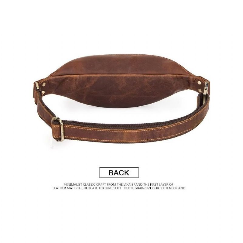 Bolsa Ombro Masculina Multifuncional Elegante Cintura Atlética - Café