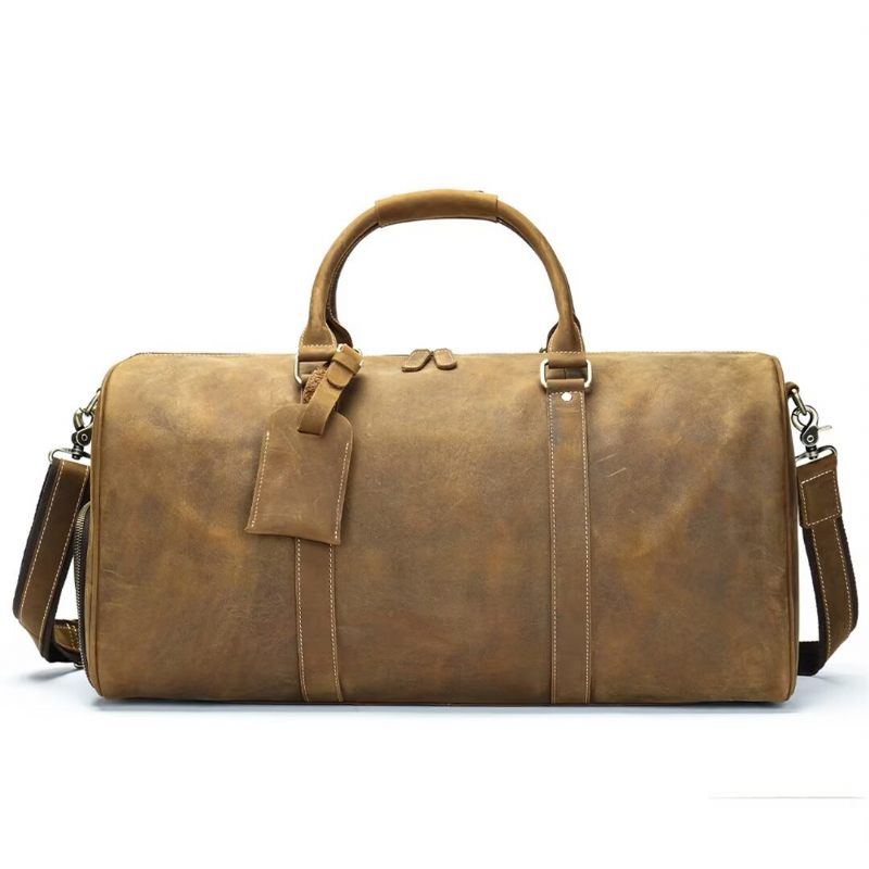 Bolsas Ombro Masculinas Luxuosas Em Couro Casual Tote - Preto