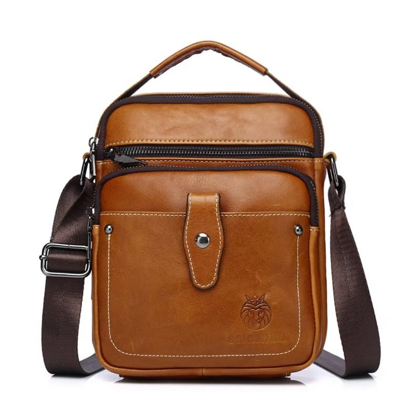 Bolsas Ombro Masculinas Majestic Journey Couro Holdall - Preto