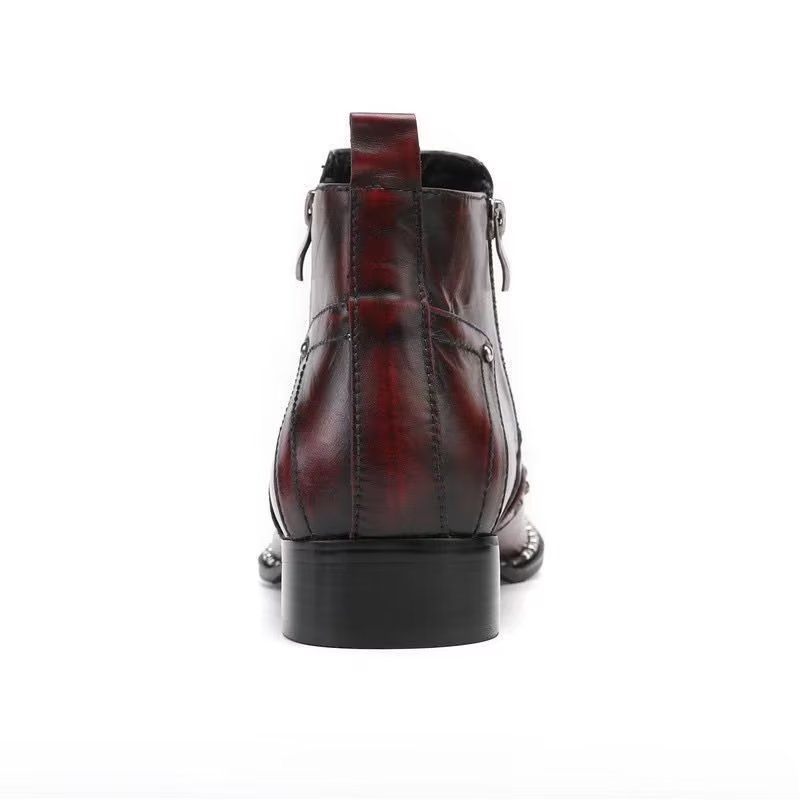 Botas Masculinas Exóticas Chamativas - Vermelho