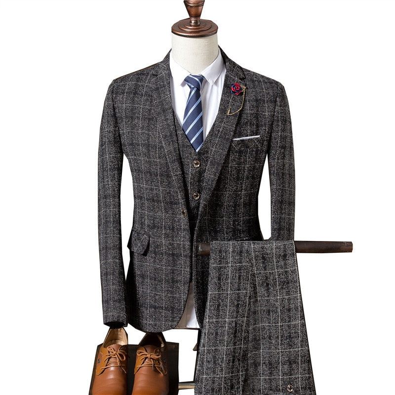 Conjunto Ternos Exóticos Masculinos - Cinza Escuro