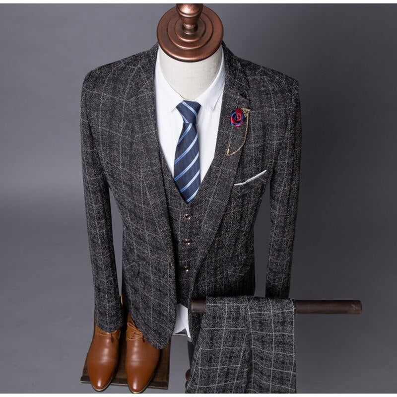 Conjunto Ternos Exóticos Masculinos - Cinza Escuro