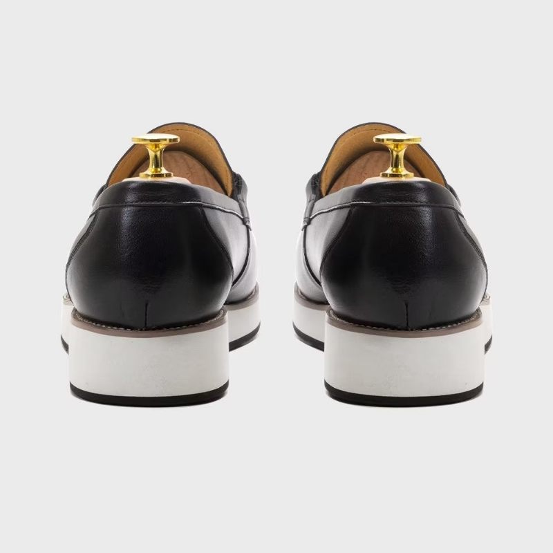 Mocassins Masculinos Couro Luxuoso E Elegante Com Borla - Preto