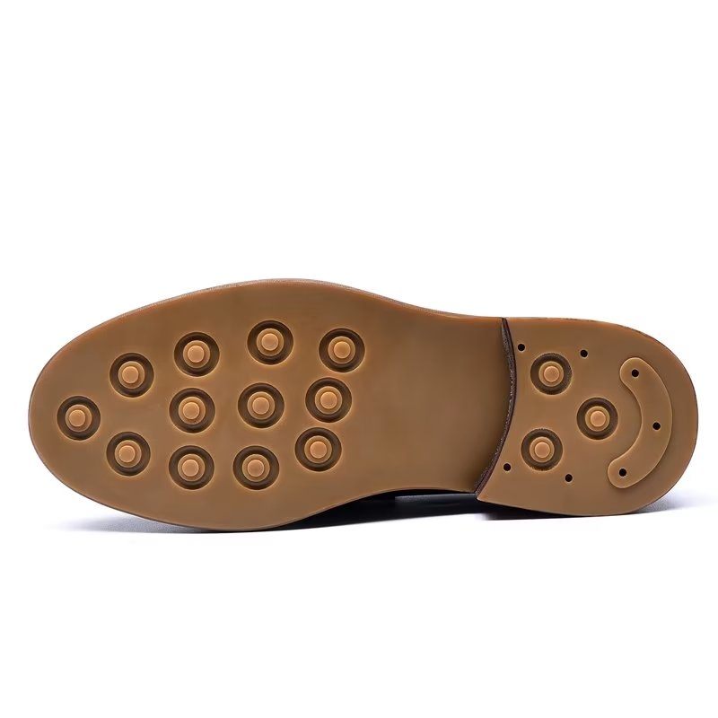 Mocassins Masculinos Couro Luxuoso Sem Cadarço - Preto