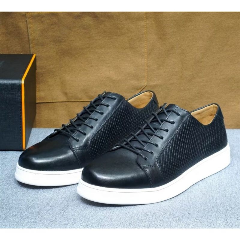 Sapatos Casuais Masculinos Chiques Casual Lace-ups - Preto