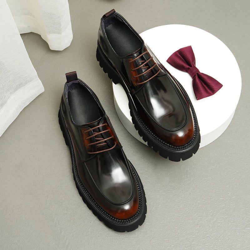 Sapatos Formais Masculinos Elegantes Oxford - Borgonha
