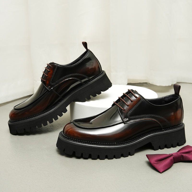 Sapatos Formais Masculinos Elegantes Oxford - Borgonha