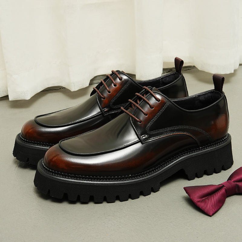 Sapatos Formais Masculinos Elegantes Oxford - Borgonha