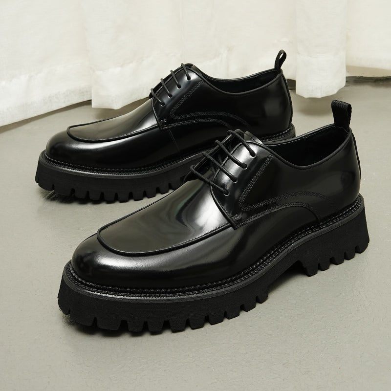 Sapatos Formais Masculinos Elegantes Oxford - Preto