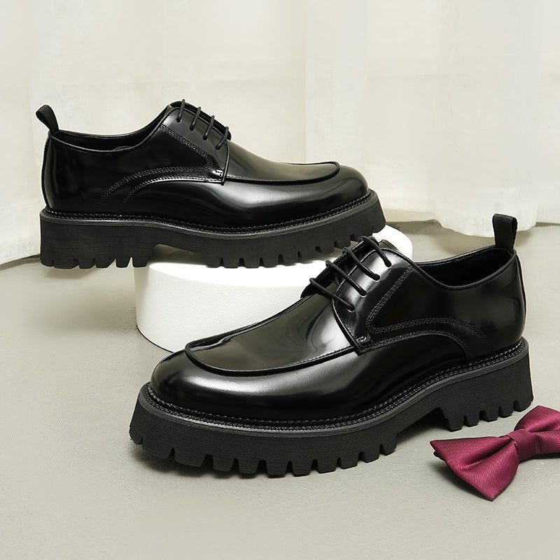 Sapatos Formais Masculinos Elegantes Oxford - Preto