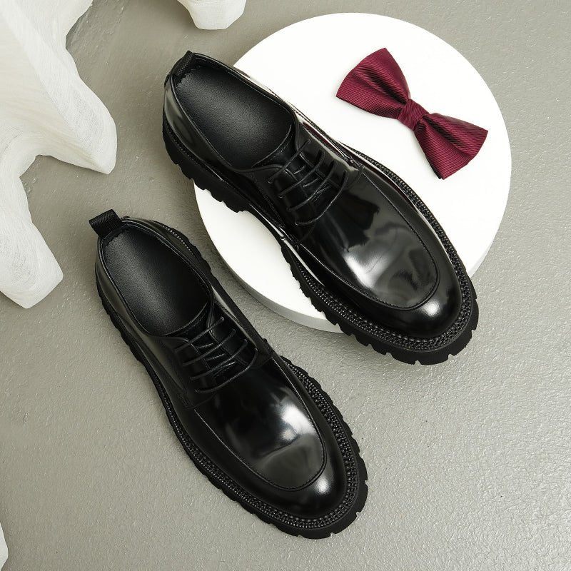 Sapatos Formais Masculinos Elegantes Oxford - Preto