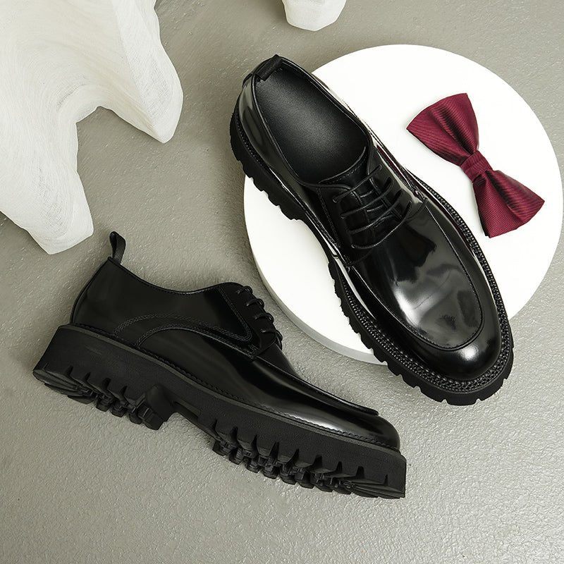 Sapatos Formais Masculinos Elegantes Oxford - Preto