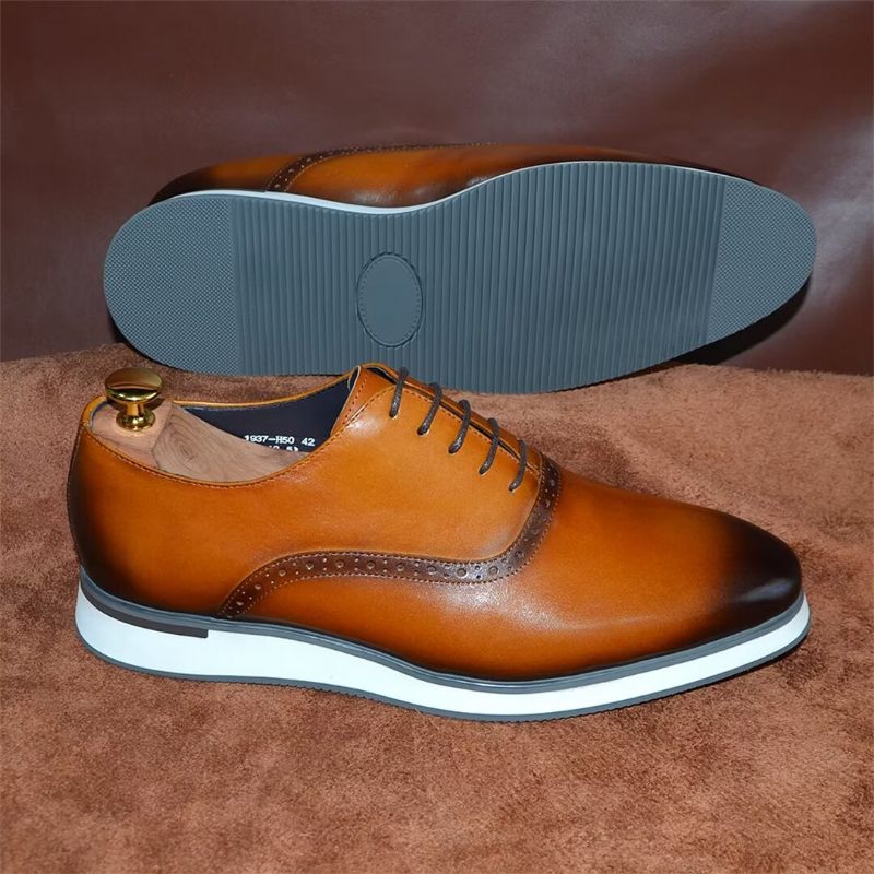 Sapatos Formais Masculinos Estilo Executivo Slip-on - Marrom