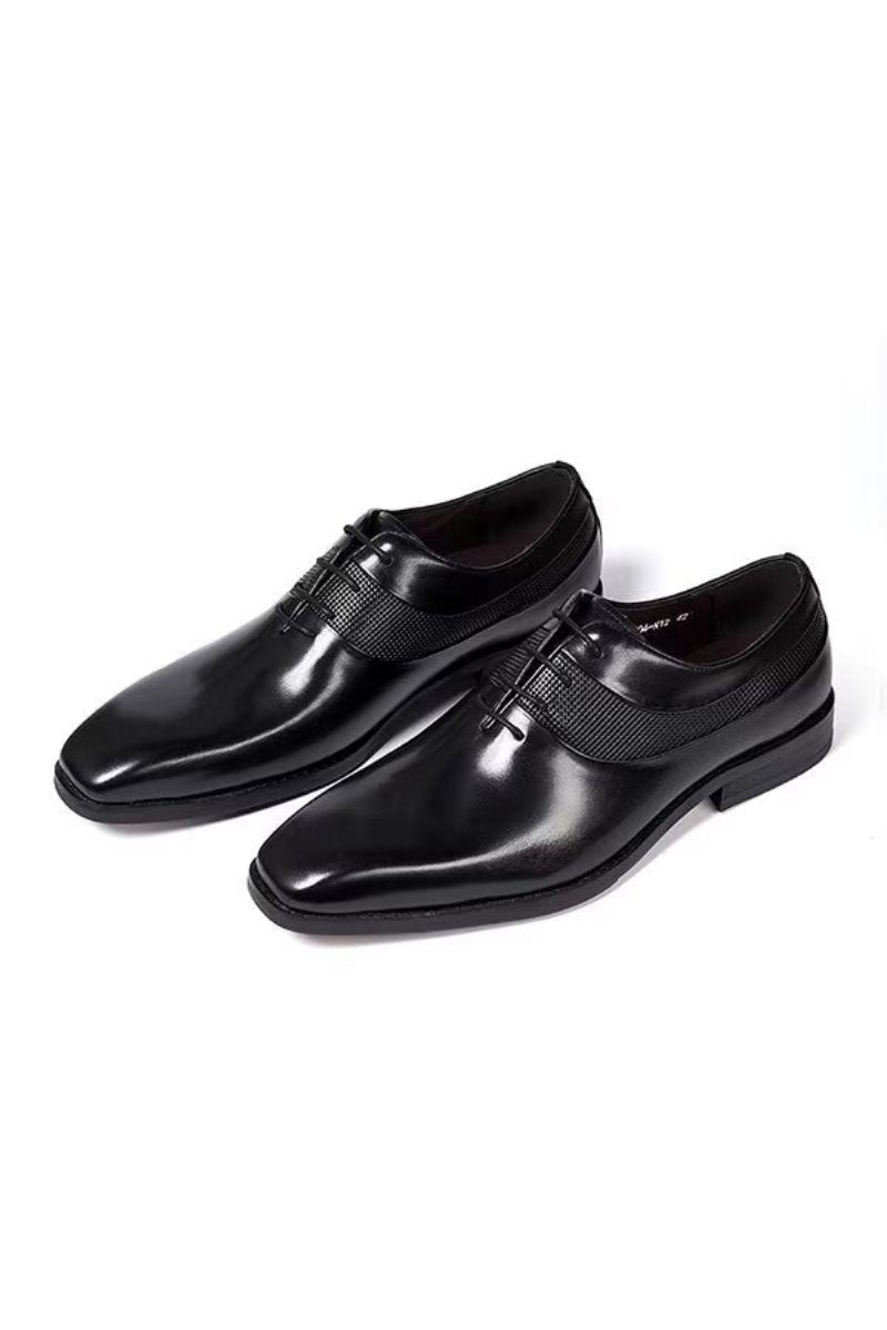 Sapatos Formais Masculinos Luxo Para Vestido Corporativo - Preto