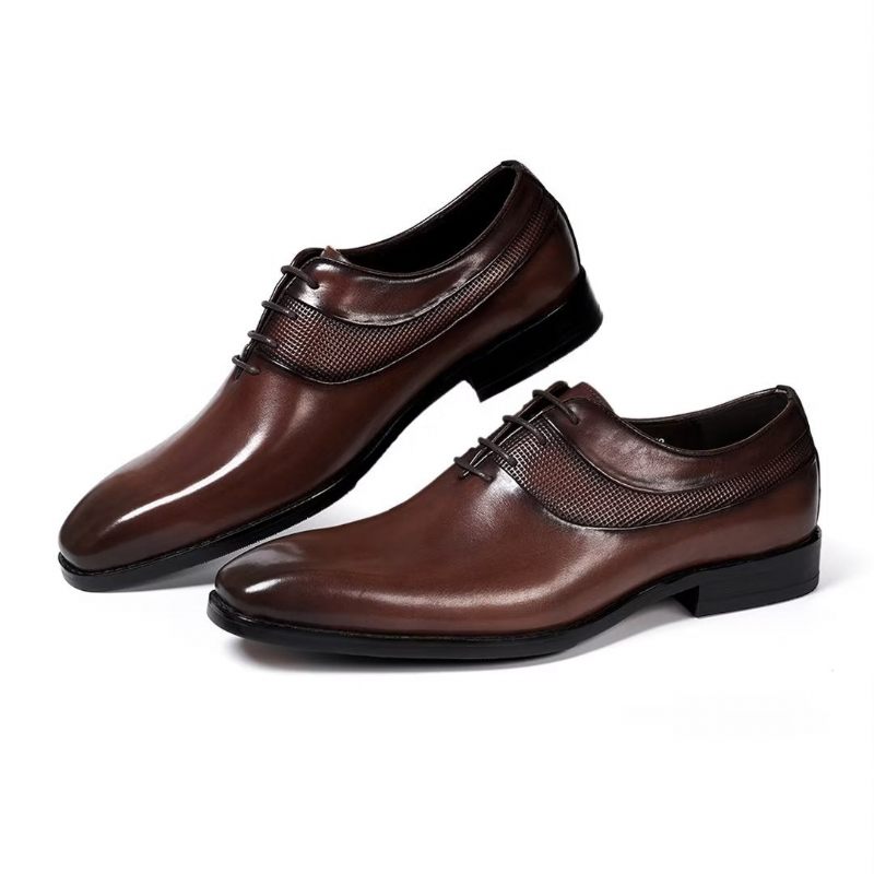 Sapatos Formais Masculinos Luxo Para Vestido Corporativo - Marrom