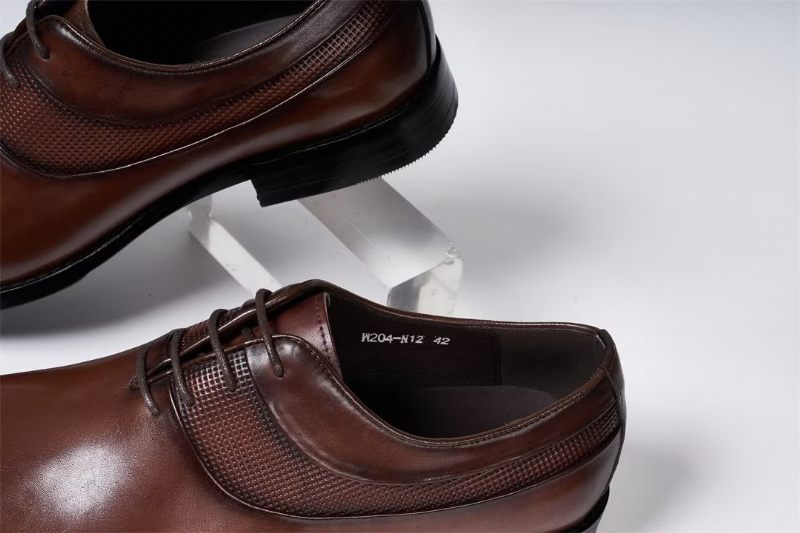 Sapatos Formais Masculinos Luxo Para Vestido Corporativo - Marrom
