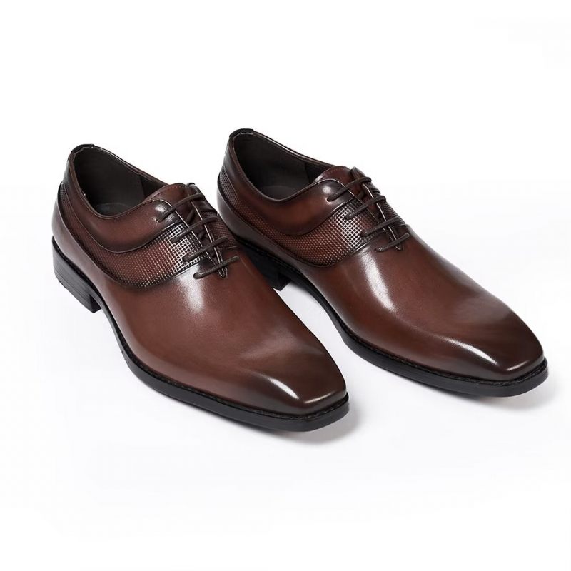 Sapatos Formais Masculinos Luxo Para Vestido Corporativo - Marrom