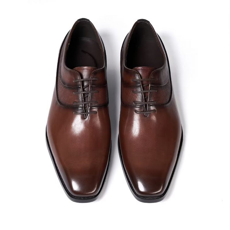 Sapatos Formais Masculinos Luxo Para Vestido Corporativo - Marrom