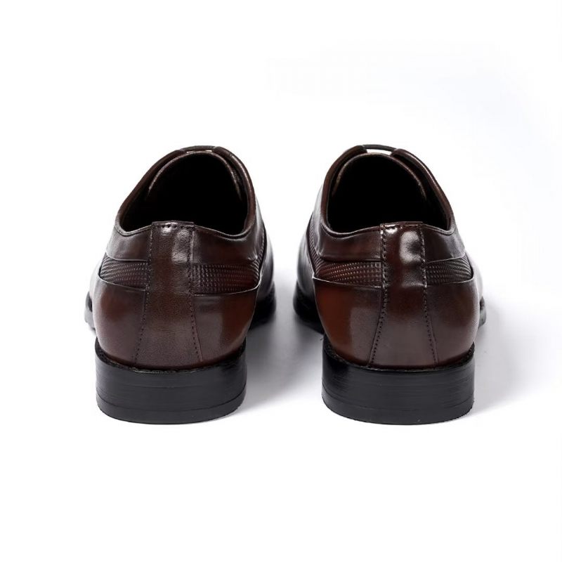 Sapatos Formais Masculinos Luxo Para Vestido Corporativo - Marrom