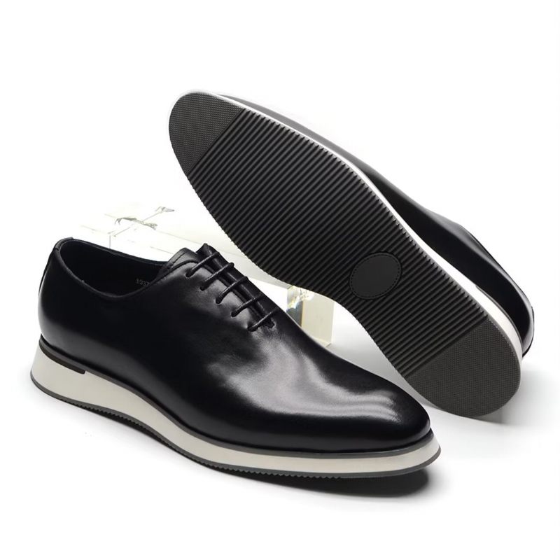 Sapatos Formais Masculinos Sociais Couro Clássico Refinado - Preto