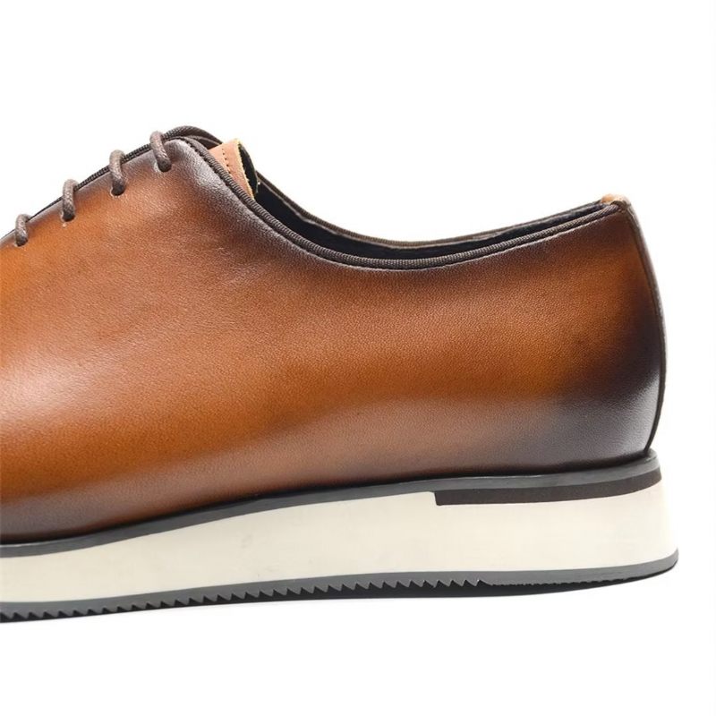 Sapatos Formais Masculinos Sociais Couro Clássico Refinado - Marrom
