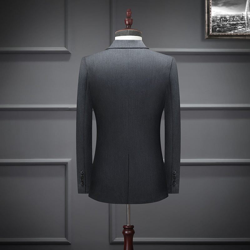 Ternos Masculinos Com Frente Plana E Skinny - Cinza